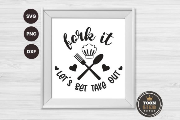 Fork It Let's Get Take Out SVG V2