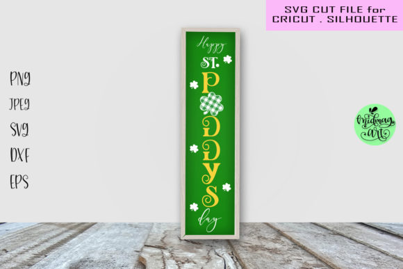 Happy St. Paddy's Day Porch Sign Svg