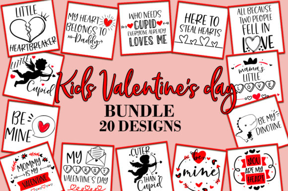 Kids Valentine's Day Quotes SVG