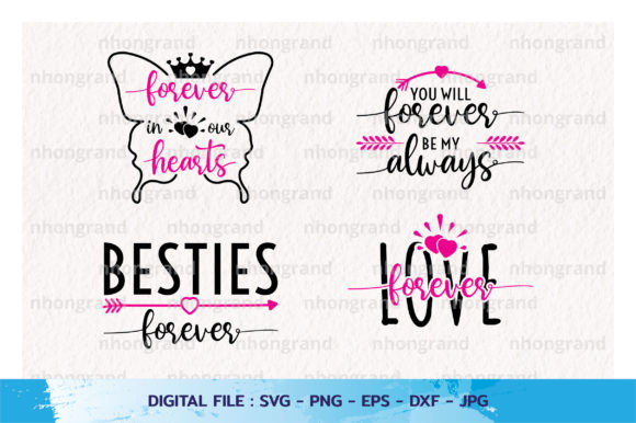 Love Forever Quotes Silhouette Svg