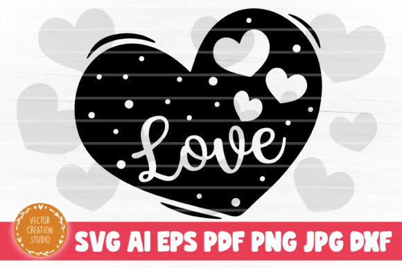 Love Heart Valentines Day SVG