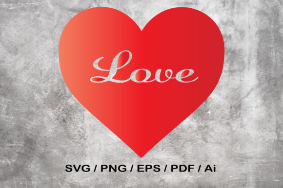 Love Hearth SVG for Valentine's Day
