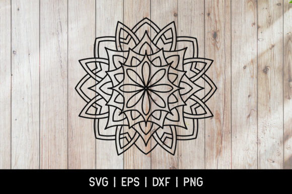Simple Mandala SVG Design Graphic