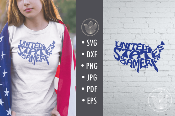 United States of America Svg Cut File